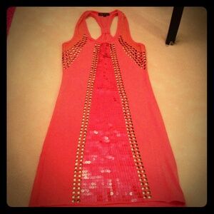 Love Culture orange tank dress